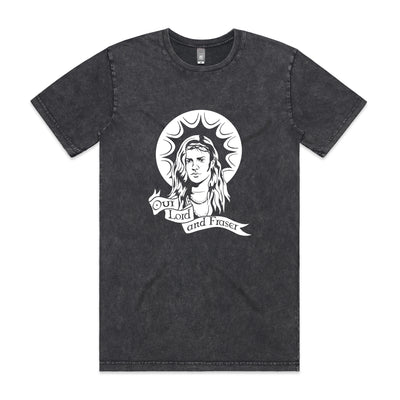 Our Lord and Fraser Tee by Lonely Kids Club. All clothing from our T-shirts to our shorts and hoodies are ethically made, and printed packed and shipped from Sydney.