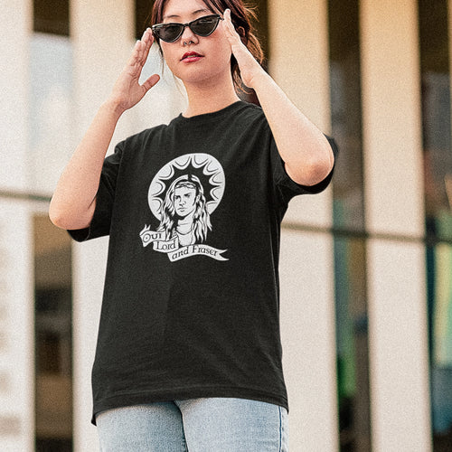Our Lord and Fraser Tee by Lonely Kids Club. All clothing from our T-shirts to our shorts and hoodies are ethically made, and printed packed and shipped from Sydney.
