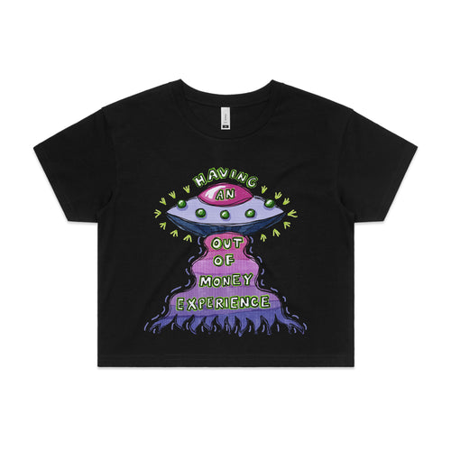 Out Of Money Experience Tee by Lonely Kids Club. All clothing from our T-shirts to our shorts and hoodies are ethically made, and printed packed and shipped from Sydney.