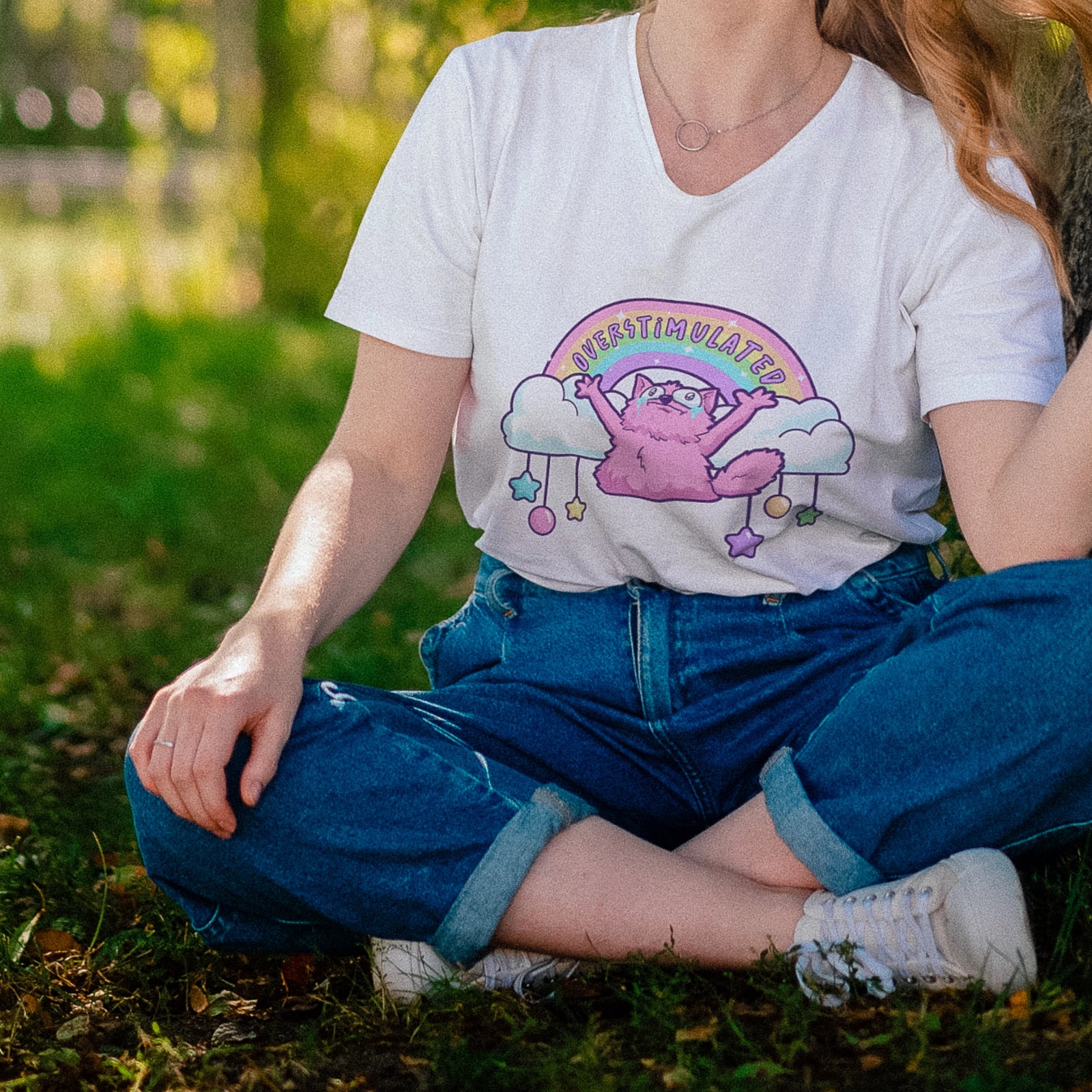 Overstimulated Rainbow Tee