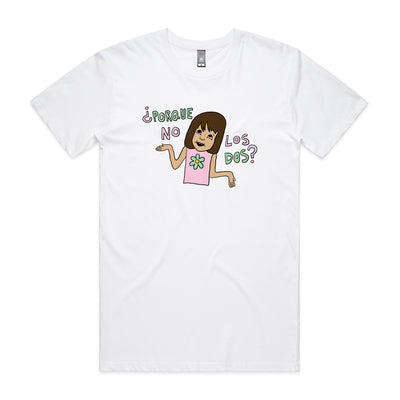 Porque No Los Dos Tee by Lonely Kids Club. All clothing from our T-shirts to our shorts and hoodies are ethically made, and printed packed and shipped from Sydney.