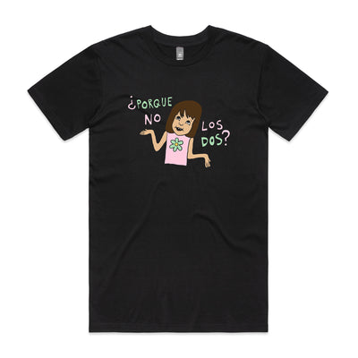 Porque No Los Dos Tee by Lonely Kids Club. All clothing from our T-shirts to our shorts and hoodies are ethically made, and printed packed and shipped from Sydney.