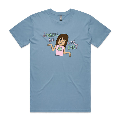 Porque No Los Dos Tee by Lonely Kids Club. All clothing from our T-shirts to our shorts and hoodies are ethically made, and printed packed and shipped from Sydney.