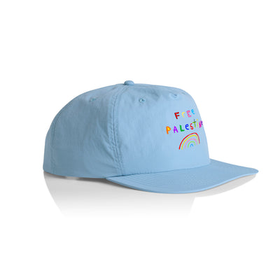 Free Palestine Charity Hat by Lonely Kids Club. All clothing from our T-shirts to our shorts and hoodies are ethically made, and printed packed and shipped from Sydney.
