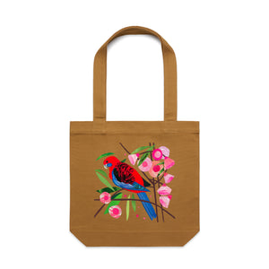 Paper Crimson Rosella Tote