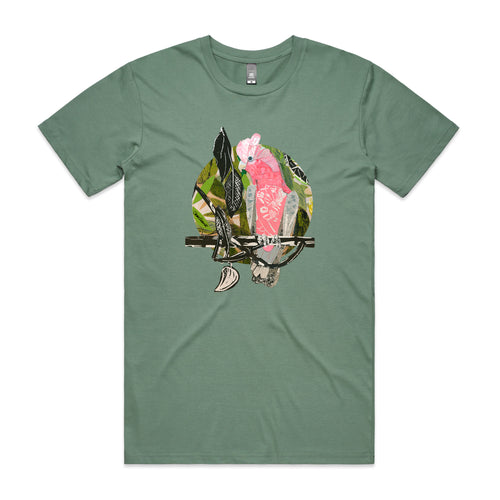 Paper Galah Tee by Lonely Kids Club. All clothing from our T-shirts to our shorts and hoodies are ethically made, and printed packed and shipped from Sydney.