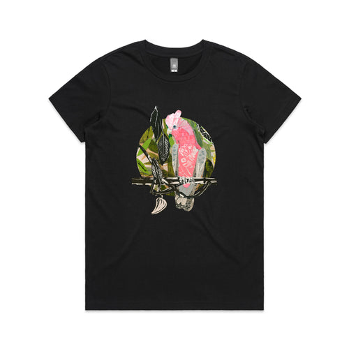 Paper Galah Tee by Lonely Kids Club. All clothing from our T-shirts to our shorts and hoodies are ethically made, and printed packed and shipped from Sydney.
