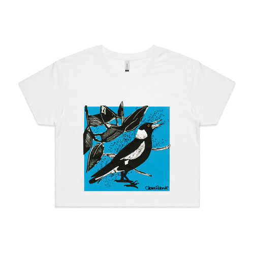 Paper Magpie Tee by Lonely Kids Club. All clothing from our T-shirts to our shorts and hoodies are ethically made, and printed packed and shipped from Sydney.