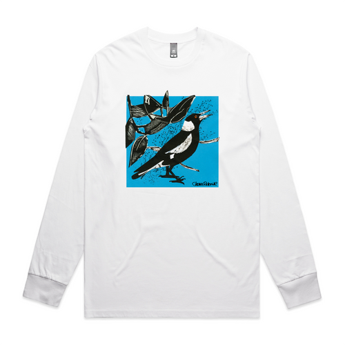 Paper Magpie Tee by Lonely Kids Club. All clothing from our T-shirts to our shorts and hoodies are ethically made, and printed packed and shipped from Sydney.