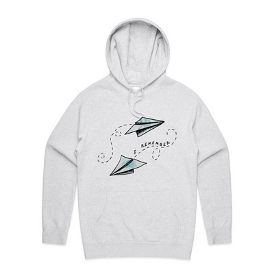 Paper Planes Hoodie by Lonely Kids Club. All clothing from our T-shirts to our shorts and hoodies are ethically made, and printed packed and shipped from Sydney.