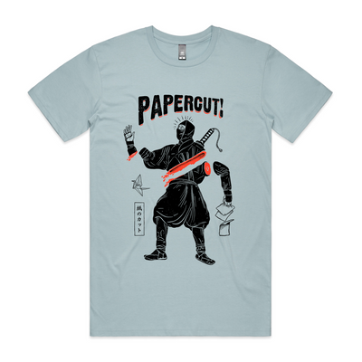 Papercut Tee by Lonely Kids Club. All clothing from our T-shirts to our shorts and hoodies are ethically made, and printed packed and shipped from Sydney.