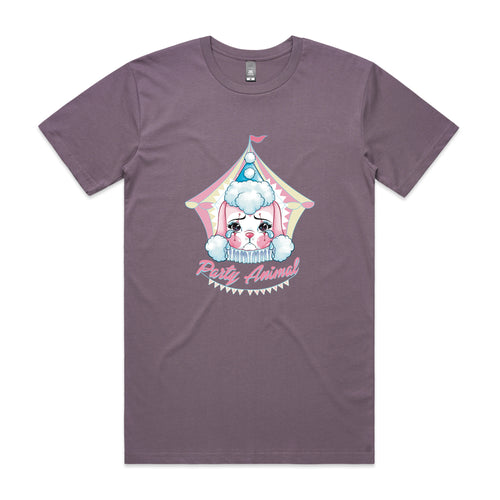 Party Animal Tee by Lonely Kids Club. All clothing from our T-shirts to our shorts and hoodies are ethically made, and printed packed and shipped from Sydney.