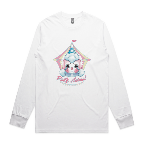 Party Animal Tee by Lonely Kids Club. All clothing from our T-shirts to our shorts and hoodies are ethically made, and printed packed and shipped from Sydney.