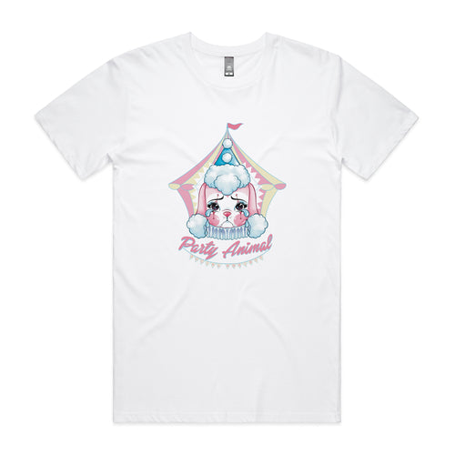 Party Animal Tee by Lonely Kids Club. All clothing from our T-shirts to our shorts and hoodies are ethically made, and printed packed and shipped from Sydney.
