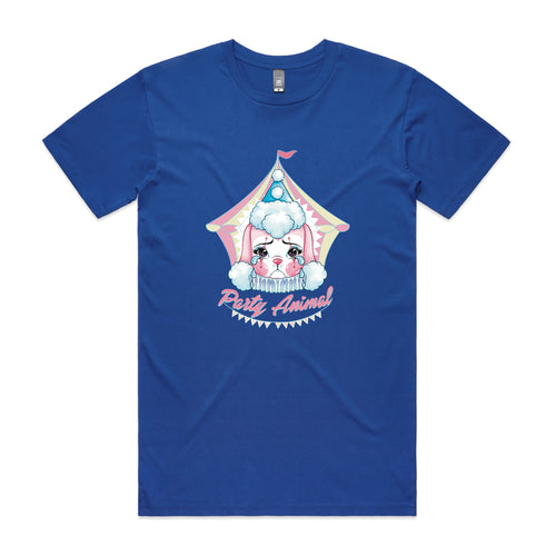 Party Animal Tee by Lonely Kids Club. All clothing from our T-shirts to our shorts and hoodies are ethically made, and printed packed and shipped from Sydney.
