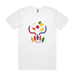 Party Mix Tee by Lonely Kids Club. All clothing from our T-shirts to our shorts and hoodies are ethically made, and printed packed and shipped from Sydney.