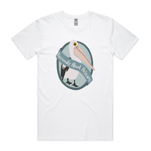 Passionate About Pelicans Tee by Lonely Kids Club. All clothing from our T-shirts to our shorts and hoodies are ethically made, and printed packed and shipped from Sydney.