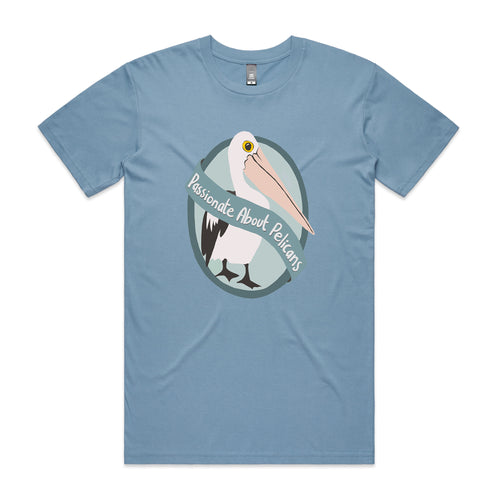Passionate About Pelicans Tee by Lonely Kids Club. All clothing from our T-shirts to our shorts and hoodies are ethically made, and printed packed and shipped from Sydney.