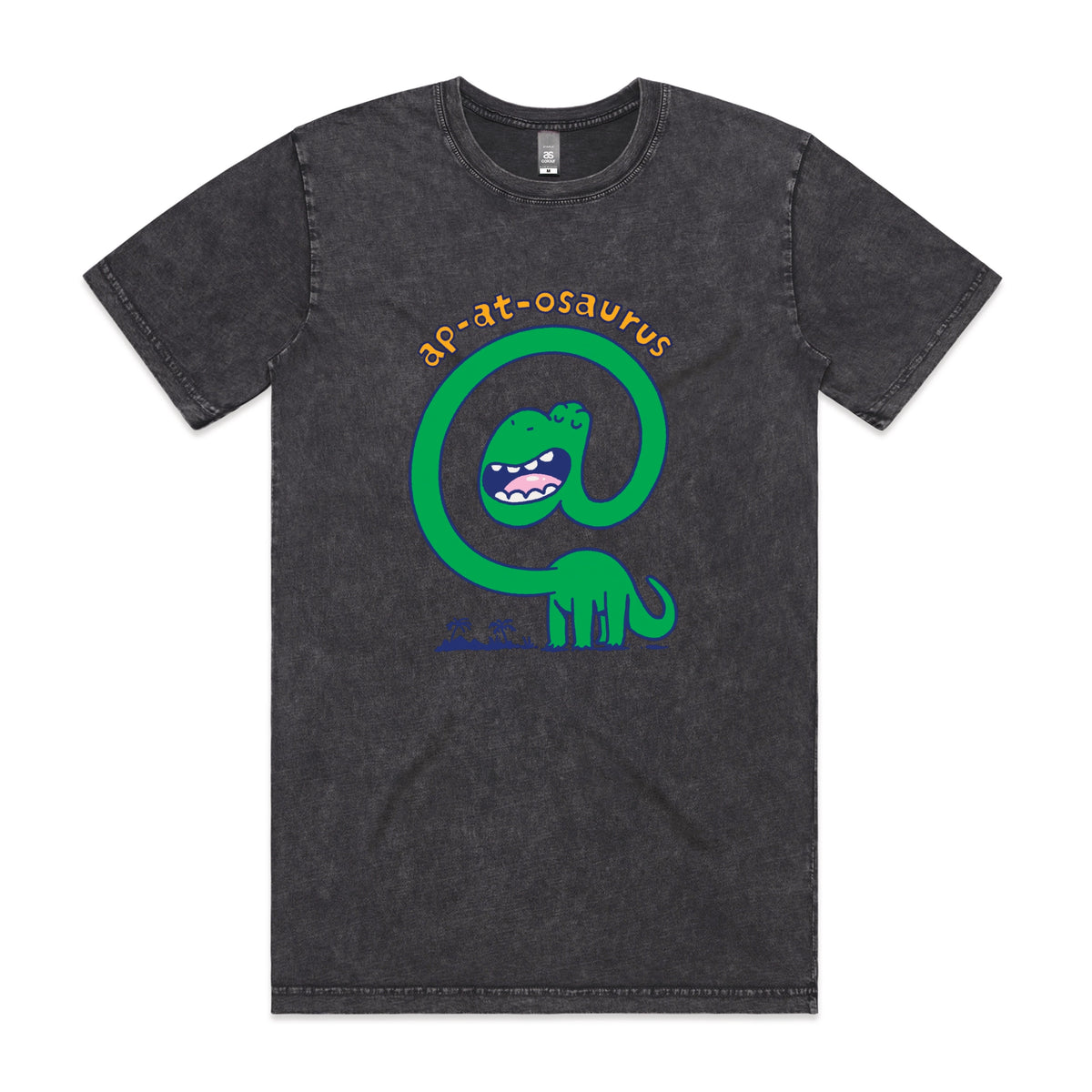 Acid Wash unisex t-shirt with Ap-at-osaurus graphic by Lonely Kids Club