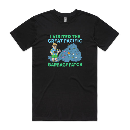 Garbage Patch Tee by Lonely Kids Club. All clothing from our T-shirts to our shorts and hoodies are ethically made, and printed packed and shipped from Sydney.