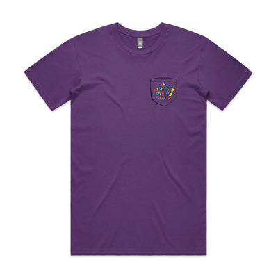 Patriatchy Took My Pockets Tee by Lonely Kids Club. All clothing from our T-shirts to our shorts and hoodies are ethically made, and printed packed and shipped from Sydney.