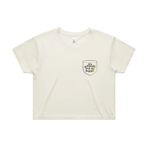Patriatchy Took My Pockets Tee by Lonely Kids Club. All clothing from our T-shirts to our shorts and hoodies are ethically made, and printed packed and shipped from Sydney.