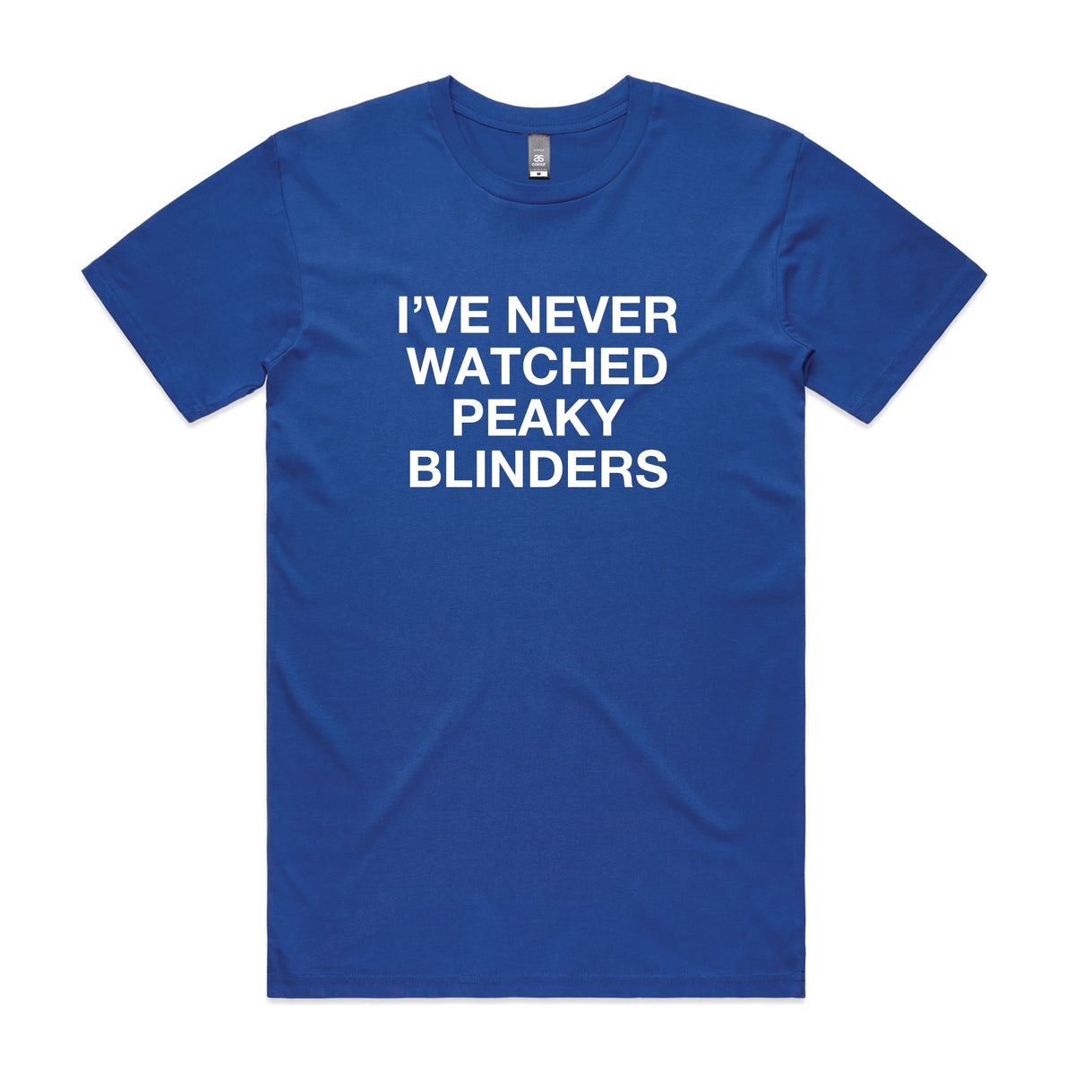 Royal Blue regular t-shirt with Peaky Blinders TV design from Lonely Kids Club