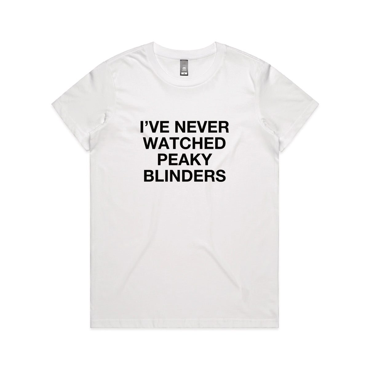 White Maple fitted t-shirt with Peaky Blinders TV design from Lonely Kids Club
