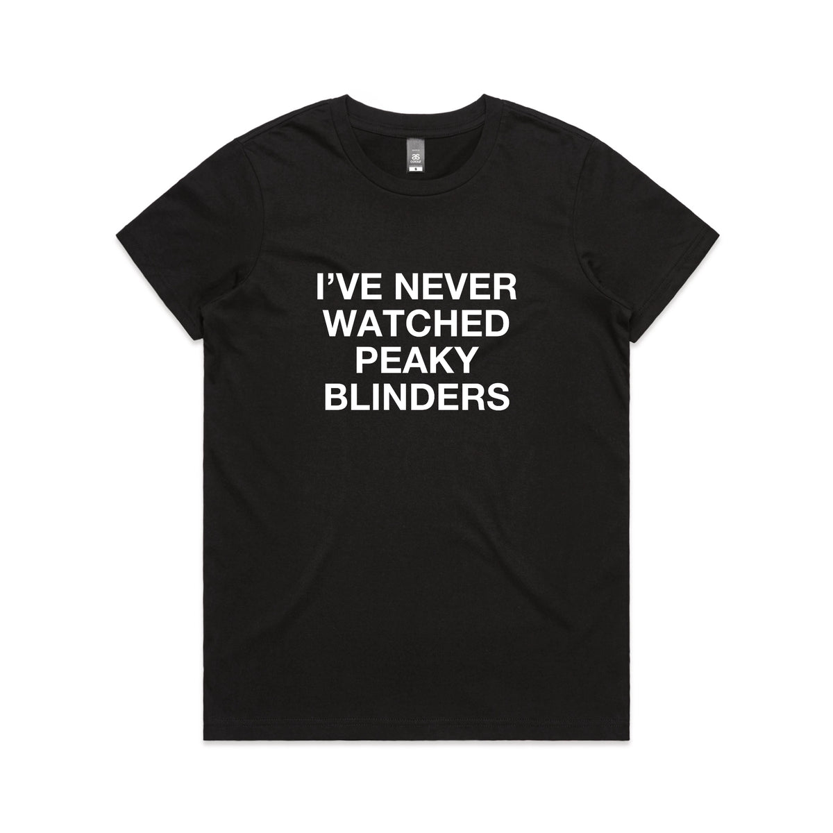 Black Maple fitted t-shirt with Peaky Blinders TV design from Lonely Kids Club