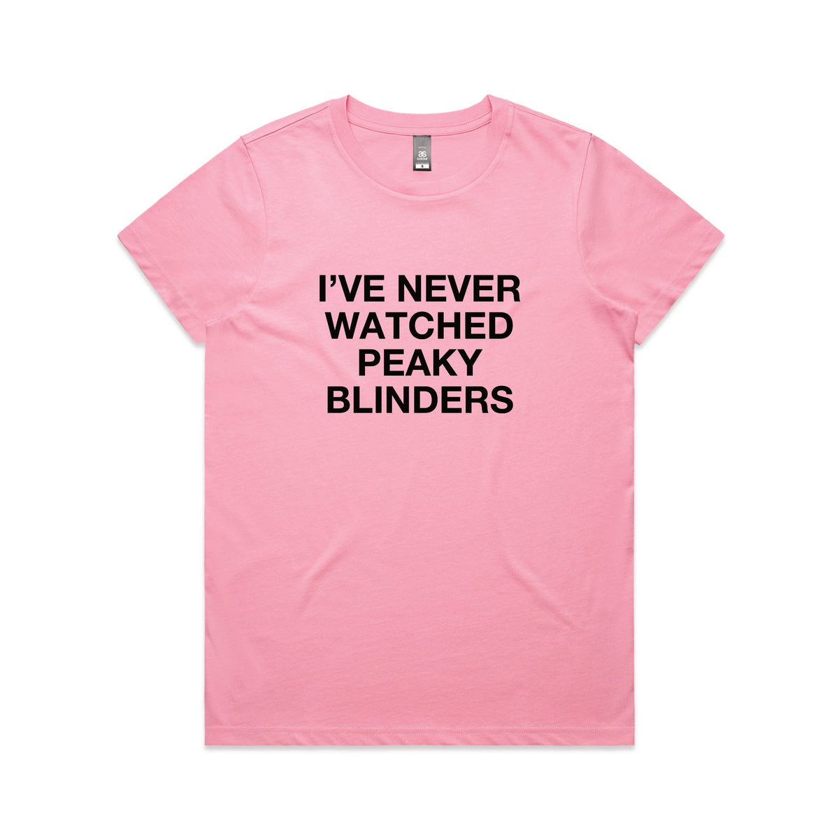 Bubblegum Maple fitted t-shirt with Peaky Blinders TV design from Lonely Kids Club