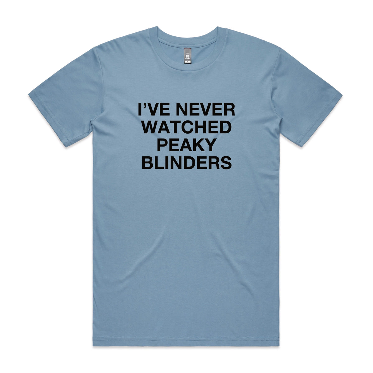 Carolina Blue regular t-shirt with Peaky Blinders TV design from Lonely Kids Club