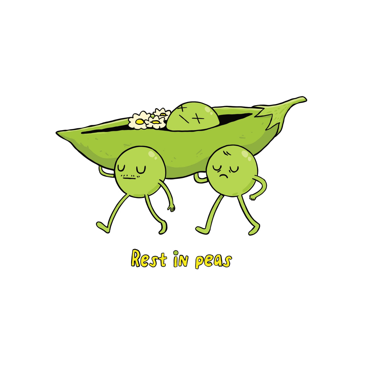Rest In Peas t-shirt by Lonely Kids Club