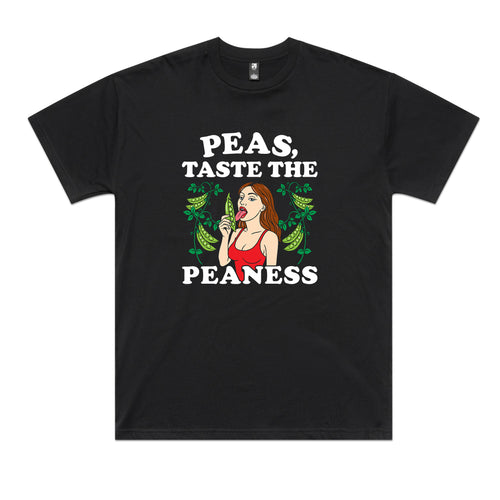 Taste The Peaness Tee by Lonely Kids Club. All clothing from our T-shirts to our shorts and hoodies are ethically made, and printed packed and shipped from Sydney.