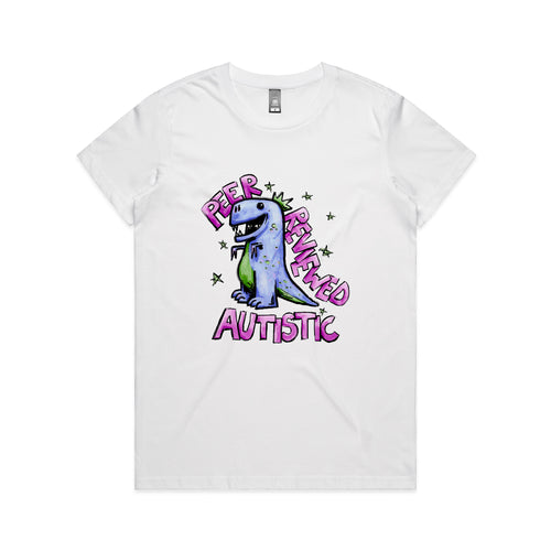 Peer Reviewed Autistic Tee by Lonely Kids Club. All clothing from our T-shirts to our shorts and hoodies are ethically made, and printed packed and shipped from Sydney.