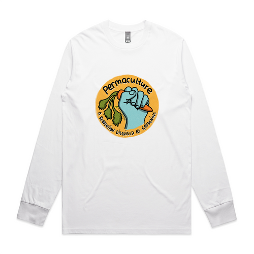 Permaculture Tee by Lonely Kids Club. All clothing from our T-shirts to our shorts and hoodies are ethically made, and printed packed and shipped from Sydney.