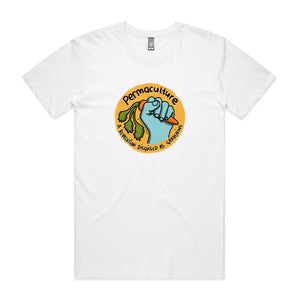 Permaculture Tee by Lonely Kids Club. All clothing from our T-shirts to our shorts and hoodies are ethically made, and printed packed and shipped from Sydney.