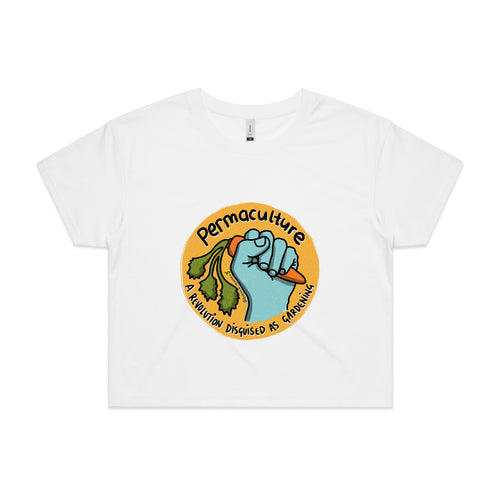 Permaculture Tee by Lonely Kids Club. All clothing from our T-shirts to our shorts and hoodies are ethically made, and printed packed and shipped from Sydney.