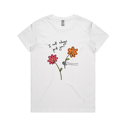 Pick You Tee by Lonely Kids Club. All clothing from our T-shirts to our shorts and hoodies are ethically made, and printed packed and shipped from Sydney.