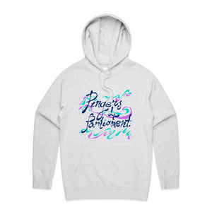 Pingers 4 Parliament Hoodie by Lonely Kids Club. All clothing from our T-shirts to our shorts and hoodies are ethically made, and printed packed and shipped from Sydney.