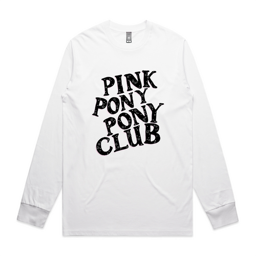 Pink Pony Pony Club Tee by Lonely Kids Club. All clothing from our T-shirts to our shorts and hoodies are ethically made, and printed packed and shipped from Sydney.