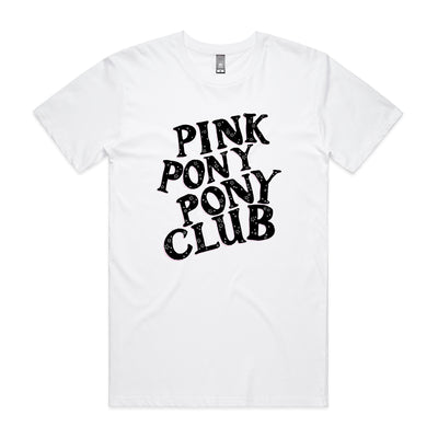 Pink Pony Pony Club Tee by Lonely Kids Club. All clothing from our T-shirts to our shorts and hoodies are ethically made, and printed packed and shipped from Sydney.