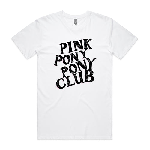 Pink Pony Pony Club Tee by Lonely Kids Club. All clothing from our T-shirts to our shorts and hoodies are ethically made, and printed packed and shipped from Sydney.