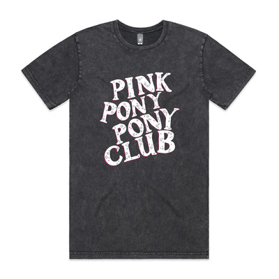Pink Pony Pony Club Tee by Lonely Kids Club. All clothing from our T-shirts to our shorts and hoodies are ethically made, and printed packed and shipped from Sydney.