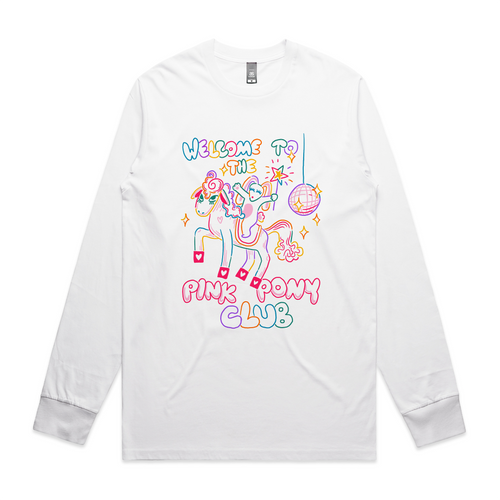 Pink Pony Club T-Shirt Inspired by Chappell Roan and sustainably printed in Sydney.