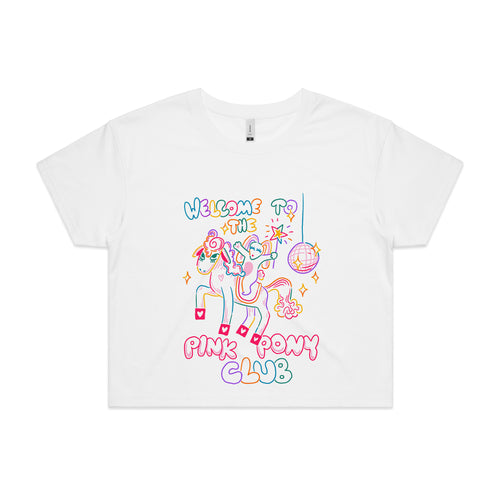 Pink Pony Club T-Shirt Inspired by Chappell Roan and sustainably printed in Sydney.
