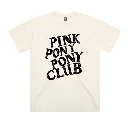 Pink Pony Pony Club Oversized Tee by Lonely Kids Club. All clothing from our T-shirts to our shorts and hoodies are ethically made, and printed packed and shipped from Sydney.