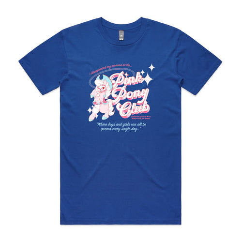 Pink Pony Trans Tee by Lonely Kids Club. All clothing from our T-shirts to our shorts and hoodies are ethically made, and printed packed and shipped from Sydney.