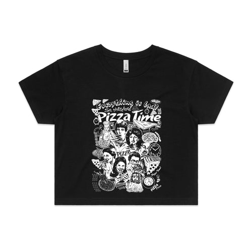 Pizza Time Tee by Lonely Kids Club. All clothing from our T-shirts to our shorts and hoodies are ethically made, and printed packed and shipped from Sydney.
