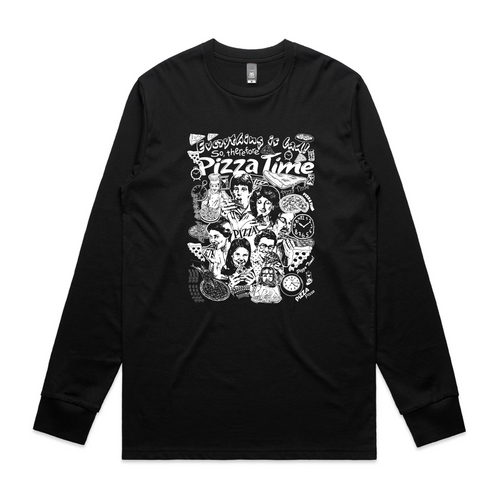 Pizza Time Tee by Lonely Kids Club. All clothing from our T-shirts to our shorts and hoodies are ethically made, and printed packed and shipped from Sydney.