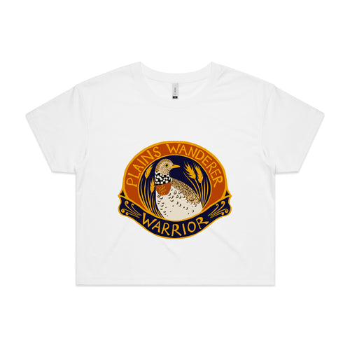 Plains Wanderer Warrior Tee by Lonely Kids Club. All clothing from our T-shirts to our shorts and hoodies are ethically made, and printed packed and shipped from Sydney.